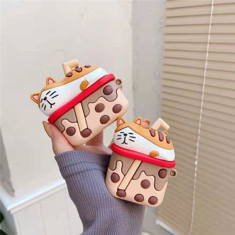 image-Cartoon Cute Cat Bluetooth Earphone Protective Cover