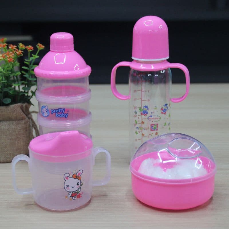 image-Baby And Toddler Products Milk Bottle Set 4-piece Set Of Maternal And Baby Products