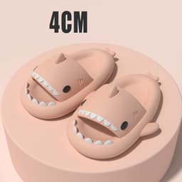 image-Adult's Slippers Indoor Outdoor Funny Shark Cartoon