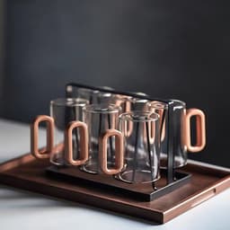 image-Household Borosilicate Glass Smoky Gray Water Cup