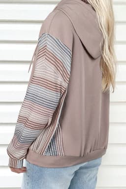 image-DUNE Colorblock Patchwork Baggy Hoodie