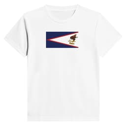 image-Drapeau des Samoa américaines - T-shirt enfant performance ras du cou