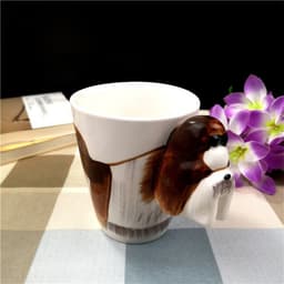 image-Creative Ceramic Water Cup Of Cartoon Dog