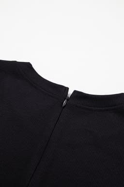 image-Black Cinched Waist Sleeveless Wide Leg Jumpsuit - Casual/Dressy
