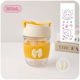 image-Niche Portable Children's Cute Glass Water Cup