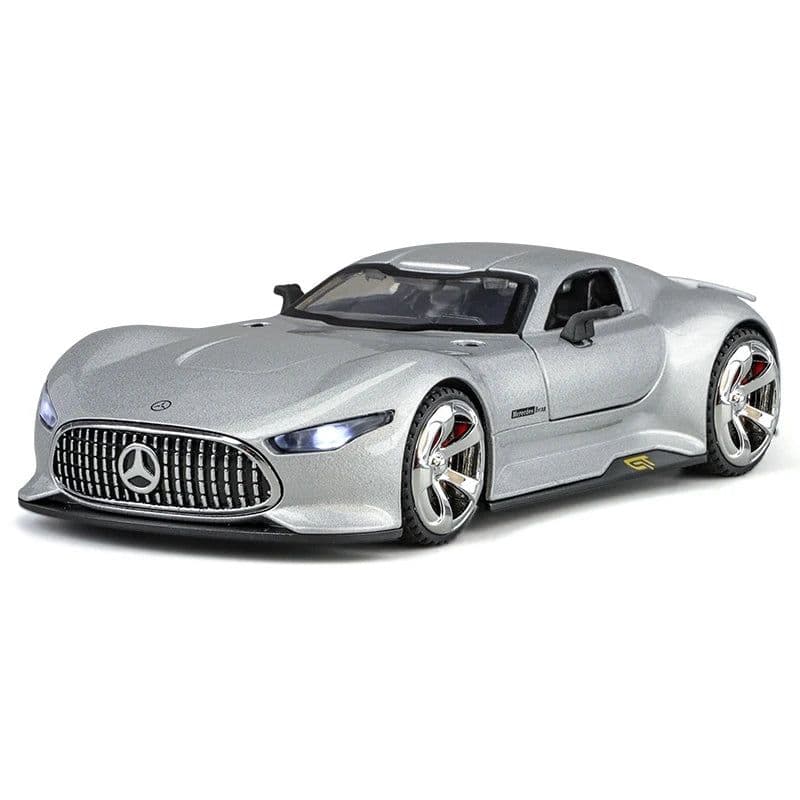 image-1:32 Mercedes Benz AMG Vision GT Supercar Alloy Diecast Car Model Sound & Light Children's Toys Birthday Gifts For Little Boy