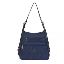 image-EH2063 - Kono Three Way Multipurpose Casual Shoulder Bag With Double Zippers - Navy