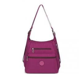 image-EH2063 - Kono Three Way Multipurpose Casual Shoulder Bag With Double Zippers - Purple
