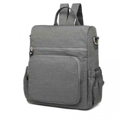 image-EH2107 - Kono Multi Way Anti-theft Waterproof Backpack Shoulder Bag - Grey