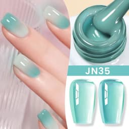 image-BORN PRETTY Milky White Jelly Nude Gel Nail Polish 10ml White Translucent Soak Off Gel Vernis Semi Permanent Need UV Light Cure