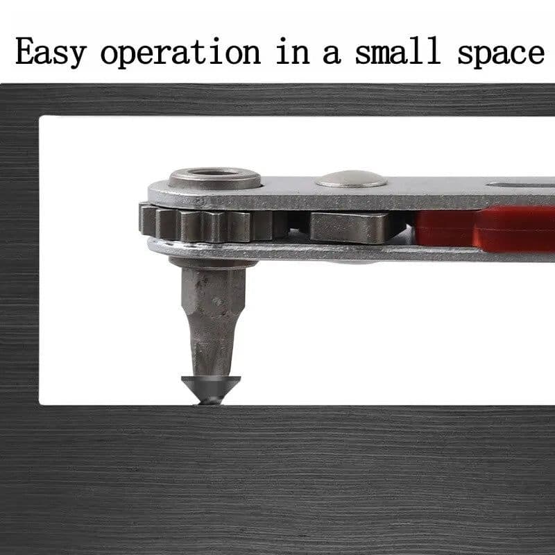 image-Multifunctional Bidirectional Forward and Reverse Ratchet Screwdriver Elbow Flat Head Wrench Cross Screwdriver Slotted Tool