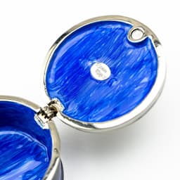 image-Gold Elephant on Blue Trinket Box