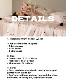 image-Elegant Retro Polka Dot Silky Tencel Lyocell Queen Size Duvet Cover