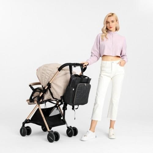 image-EM2105 - Kono Simple Lightweight Maternity Changing Bag - Pink