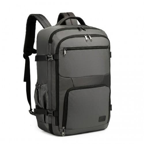 image-EM2207 - Kono Multifunctional Portable Travel Backpack Cabin Luggage Bag - Grey