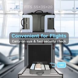 image-EM2207 - Kono Multifunctional Portable Travel Backpack Cabin Luggage Bag - Grey