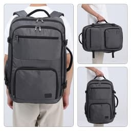 image-EM2207 - Kono Multifunctional Portable Travel Backpack Cabin Luggage Bag - Grey