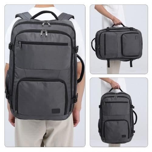 image-EM2207 - Kono Multifunctional Portable Travel Backpack Cabin Luggage Bag - Grey