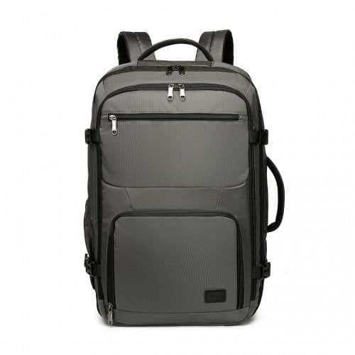 image-EM2207 - Kono Multifunctional Portable Travel Backpack Cabin Luggage Bag - Grey