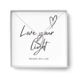image-14K Silver Plated Necklace Love Heart Pave Pendant Necklace