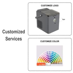 image-Household 12kg 110V/220V-240V Home Commercial Small Counter Top Bullet Shaped Round Ice Cube Maker Electric Portable Ice Machine