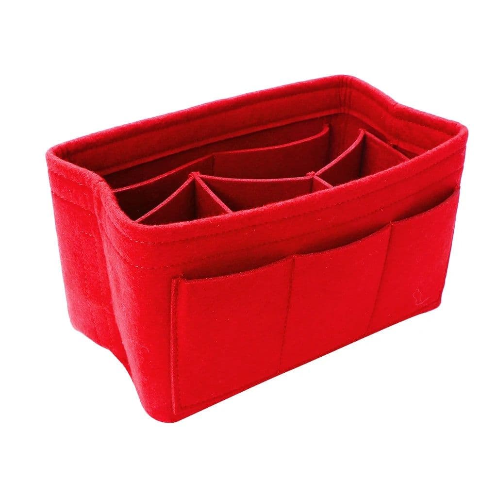 image-Felt Makeup Bag Organizer Insert Bag Handbag Multi-functional Travel Cosmetic Case Girl Toiletry Storage Bags 2019
