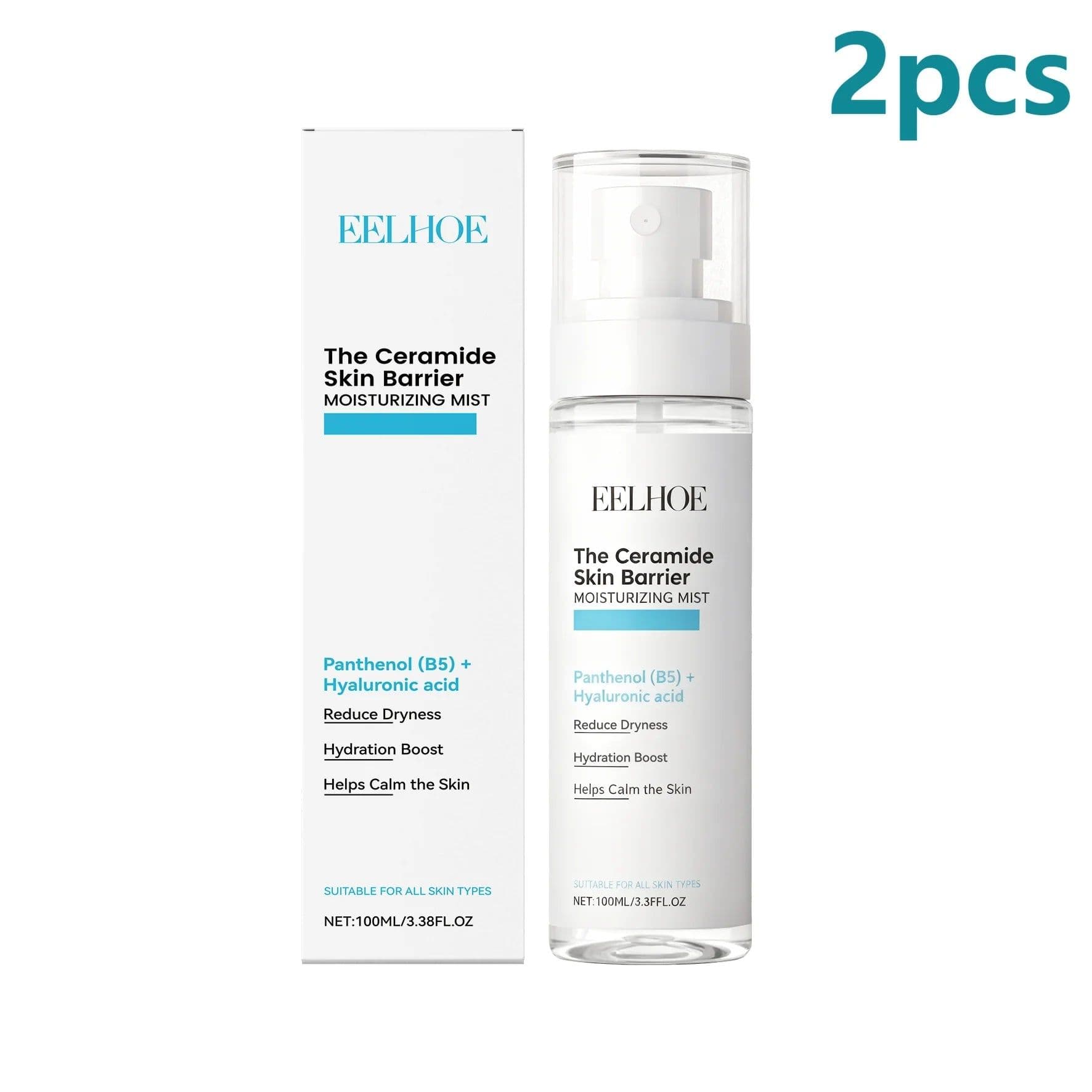 image-EELHOE Moisturizing Face Mist Hyaluronic Acid Strengthening Skin Barrier Repair Care Soothing Panthenol Hydrating Facial Mist