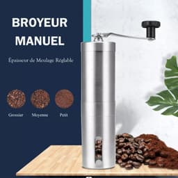 image-Manual Coffee Grinder Mini Stainless Steel Hand Handmade Coffee Bean Grinders Mill Foamer Kitchen Tool Coffee Accessories
