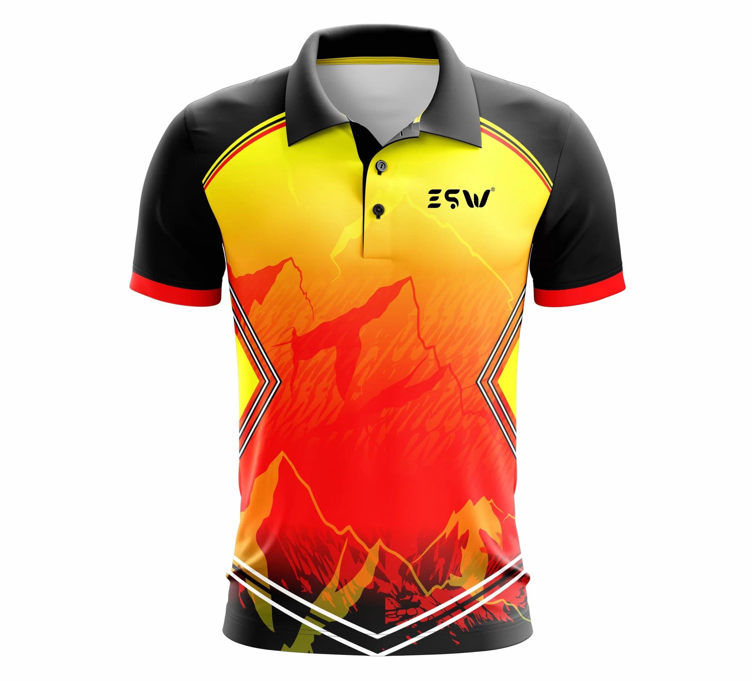 image-Cricket Uniform for Men's Cricket Sports Club Half Sleeve Polo Tshirt
