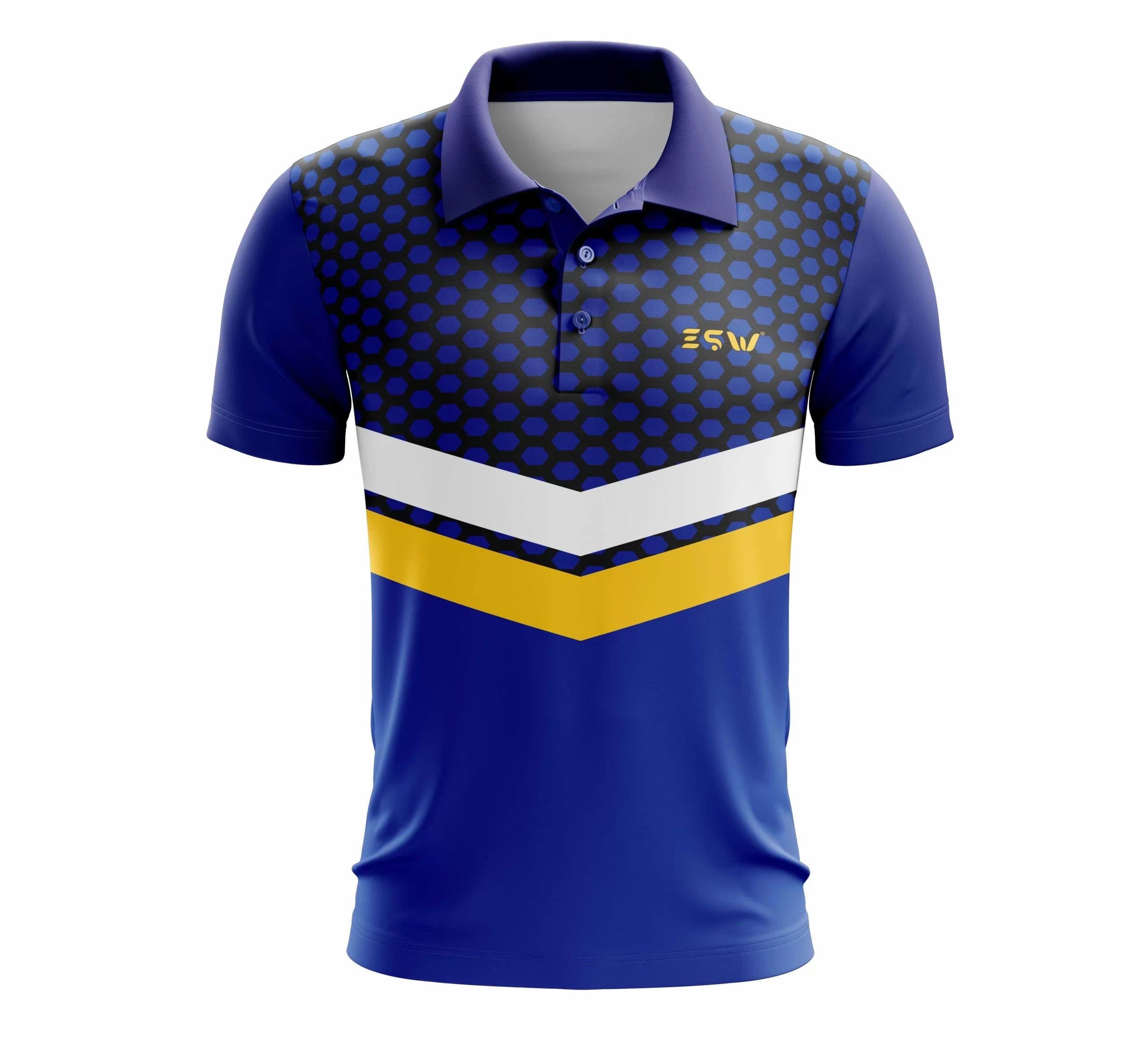 image-Men's Half Sleeves Jersey Regular Dry Fit Gym Collar Sports T-Shirt