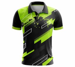image-Collar Neck Printed Design Sportswear T-Shirt with Half Sleeves