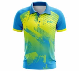 image-Printed Polo Neck Half Sleeve Cricket Jersey for Men Jersey