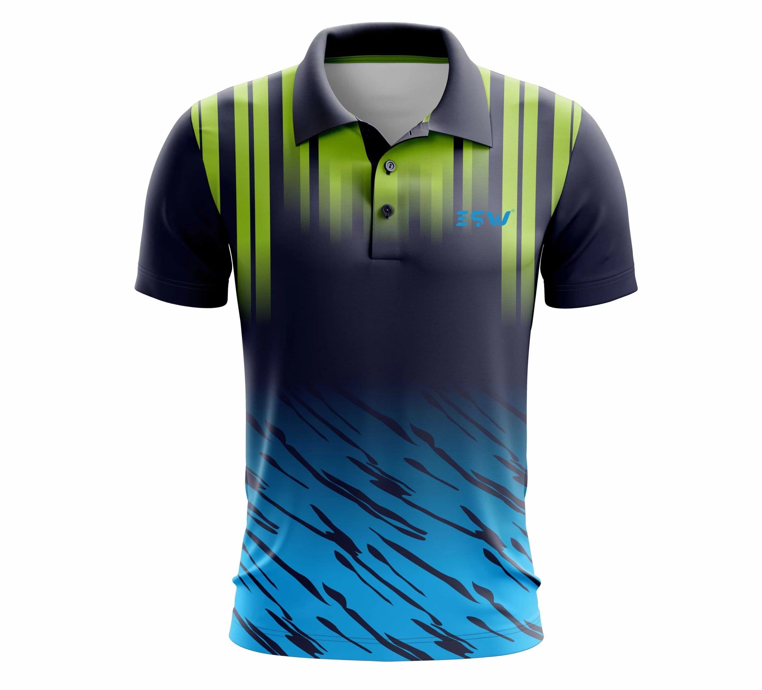 image-Men Polo Neck Halfsleeve Sports,& Cricket Dry FIT Leather T-shirt