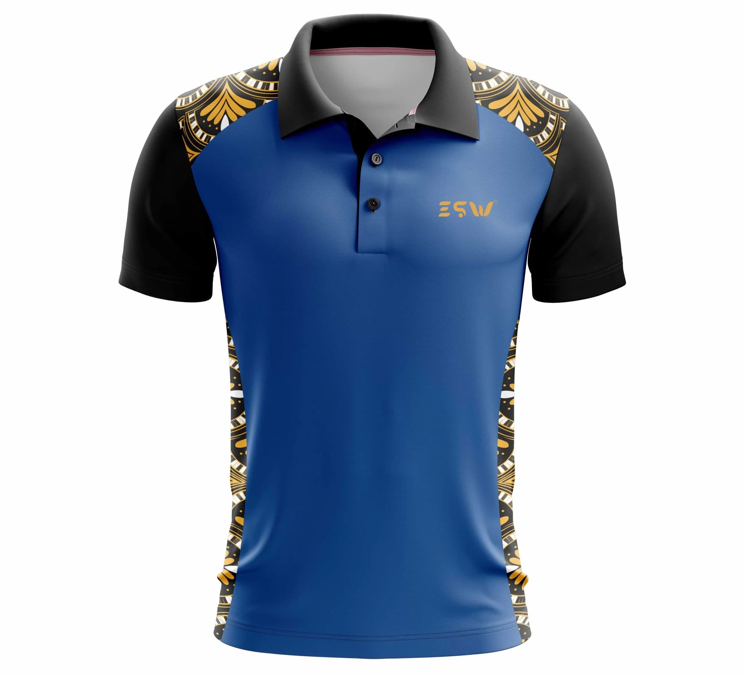image-Men's Half Sleeves Jersey Regular Dry Fit Gym T-Shirt, Collar T-Shirt