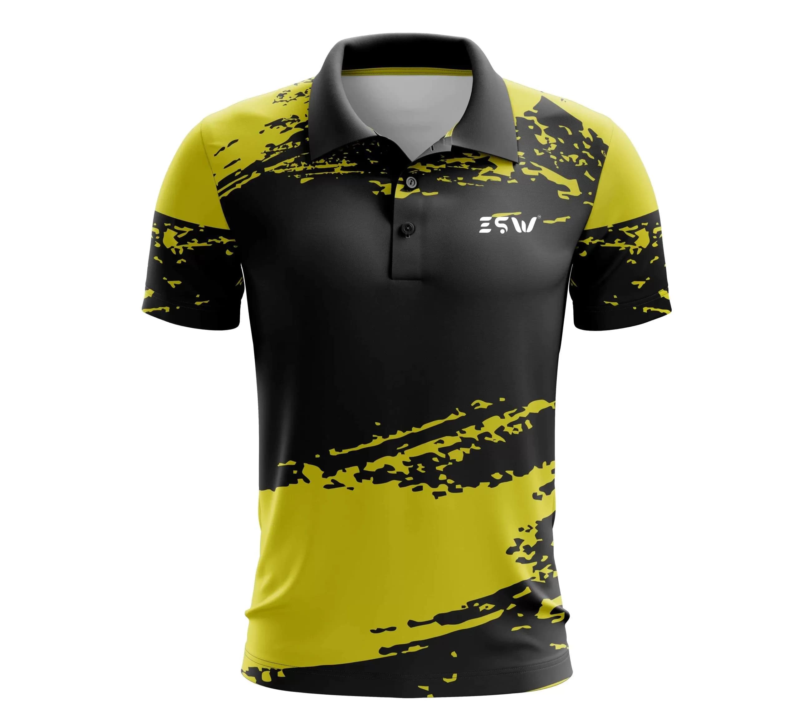 image-Jersey Men"s Half Sleeve Cricket T-Shirt Regular Fit Polo NecK
