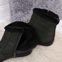 image-Waterproof snow boots with zipper NEWS W EVE181D khaki
