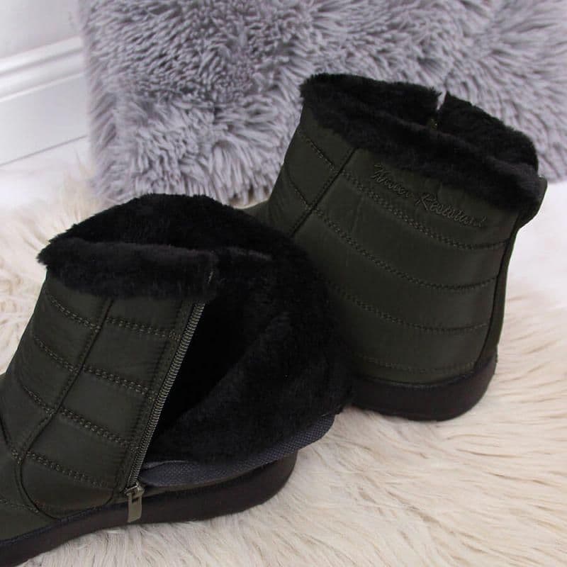 image-Waterproof snow boots with zipper NEWS W EVE181D khaki