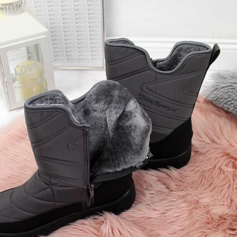 image-Gray NEWS W EVE309B waterproof snow boots
