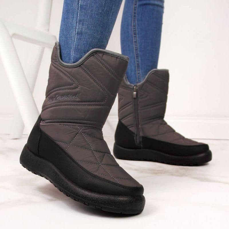image-Gray NEWS W EVE309B waterproof snow boots