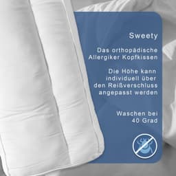 image-Sweety - das orthopädische Allergiker Kopfkissen