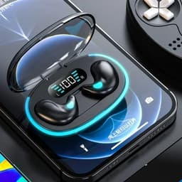 image-Mini Invisible Sleep Wireless Earphone Bluetooth 5.0 Hidden Earbuds IPX5 Waterproof Noise Cancelling Touch Control Headphone X55