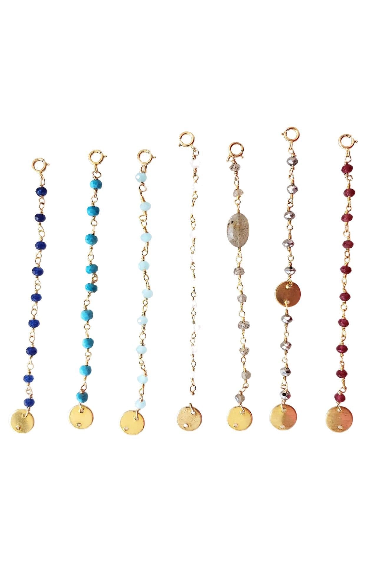 image-Semi-Precious Bead Necklace Extender