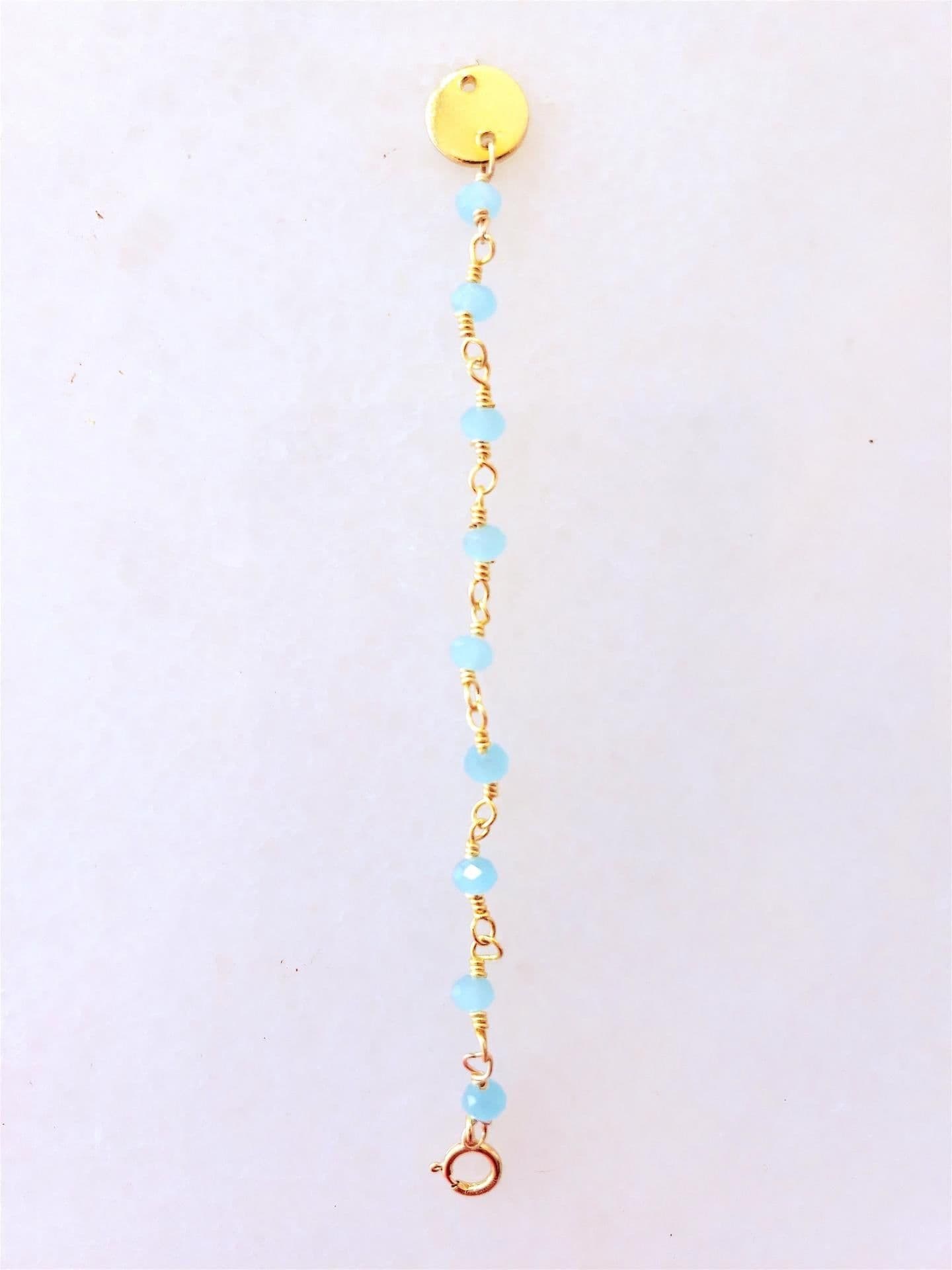 image-Semi-Precious Bead Necklace Extender