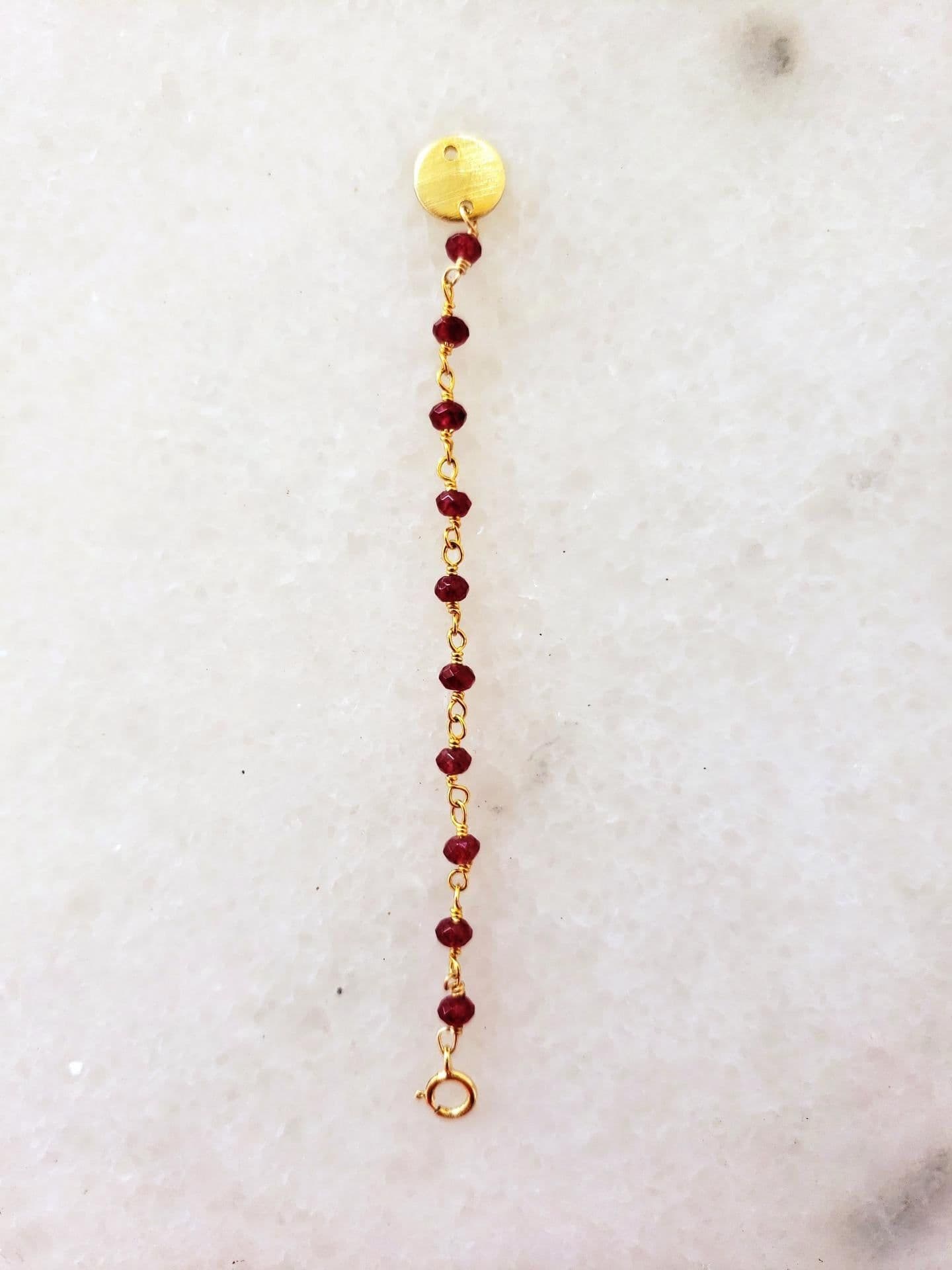 image-Semi-Precious Bead Necklace Extender