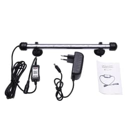 image-LED RGB Aquarium Light 18-38cm Bluetooth-compatible Colour Changing Fish Tank Lamp Waterproof Submersible Plant LED Lights Decor