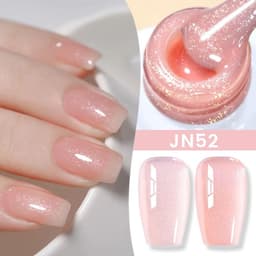 image-BORN PRETTY Milky White Jelly Nude Gel Nail Polish 10ml White Translucent Soak Off Gel Vernis Semi Permanent Need UV Light Cure