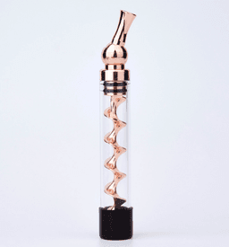 image-Direct supply dry burning universal mouth spiral atomizer t5 mini glass twisty blunt dry herb