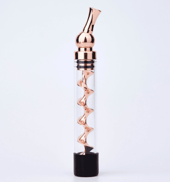 image-Direct supply dry burning universal mouth spiral atomizer t5 mini glass twisty blunt dry herb