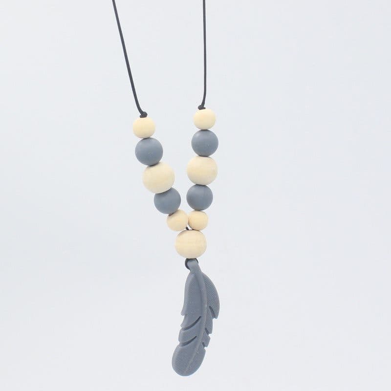 image-Baby Soothing Teether Protects Safety Baby Teether Necklace