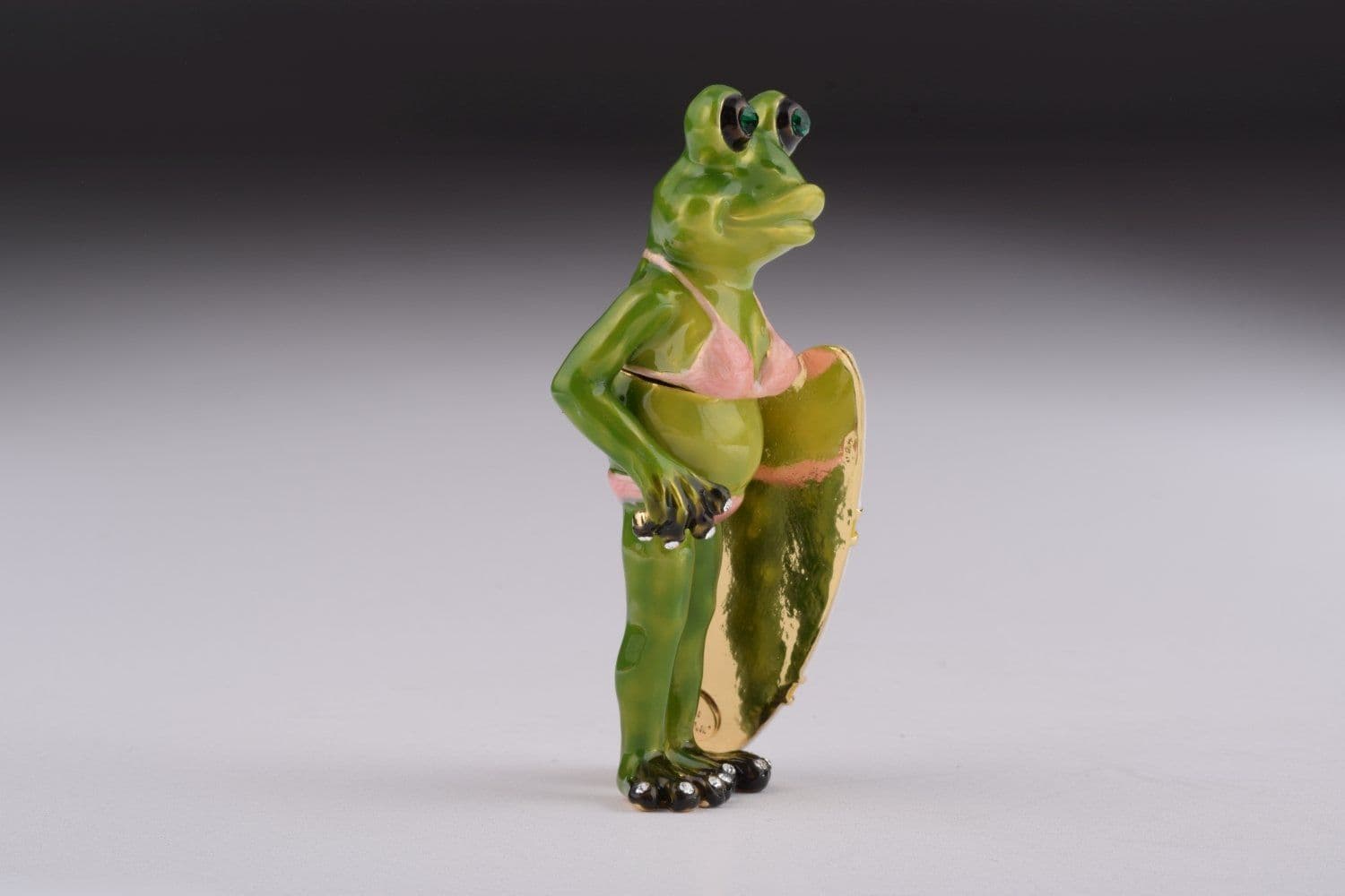 image-Frog Holding a Surfboard